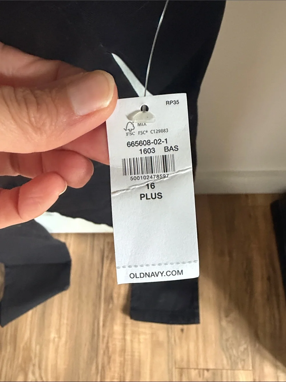 Old Navy Boy’s Black Chinos - Straight Fit